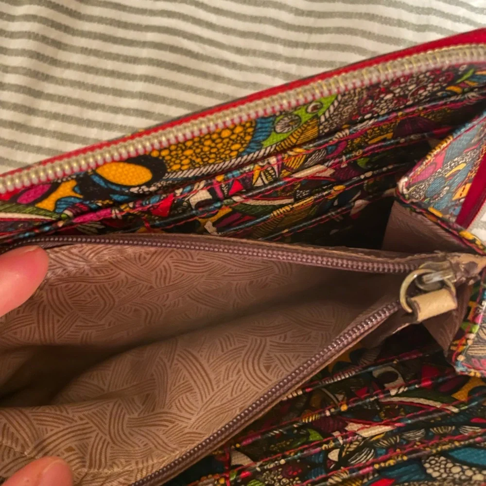 Bright Red Sakroots Zip Wallet